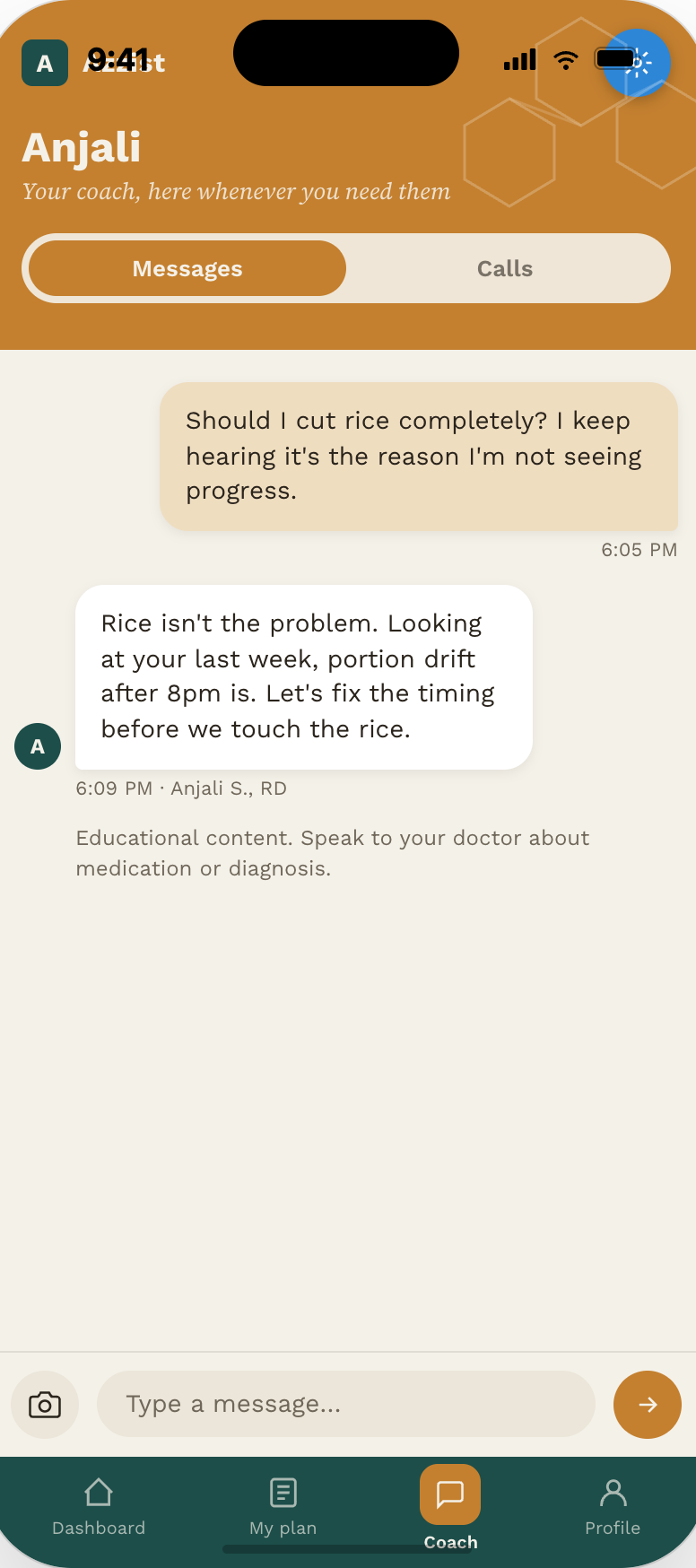 Coach answers a client's food myth question